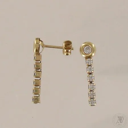 Kivikorvakorut, korkeus 19mm, 585br, paino 1,1g