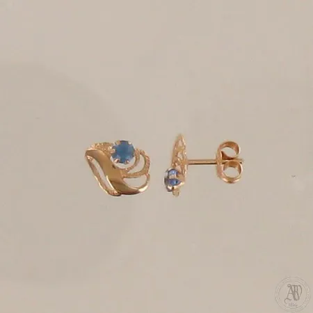 Kivikorvakorut, korkeus 9mm, 585br, paino 0,6g