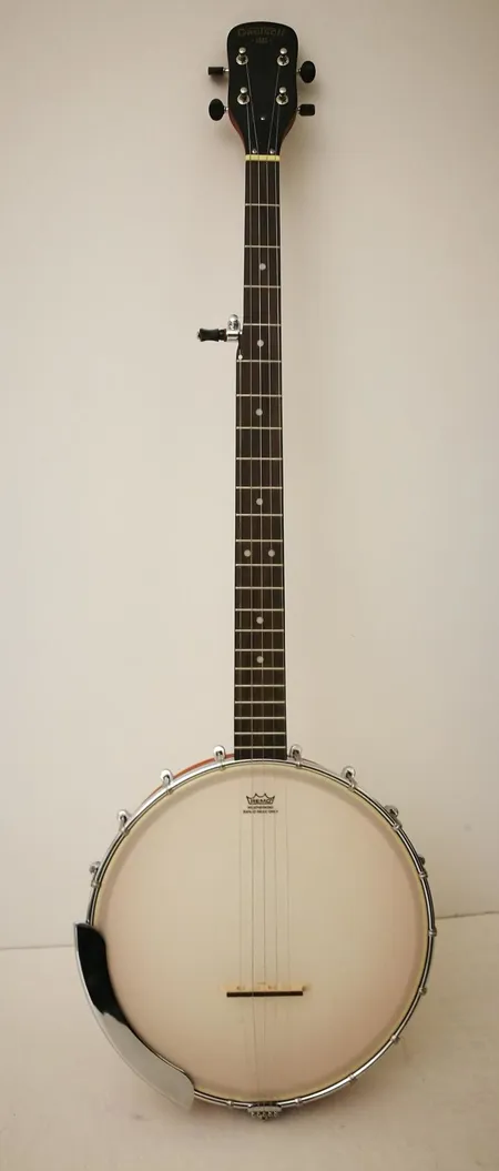 Banjo Gretsch G 9450, 5-kielinen, sarjanumero CDB1502849, pehmeä laukku Ota yhteys panttilainaamoon kuljetusmaksusta sopimiseksi.