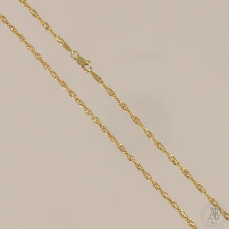 Singapore-kaulaketju, pituus 44,5cm, 585, paino 4,3g