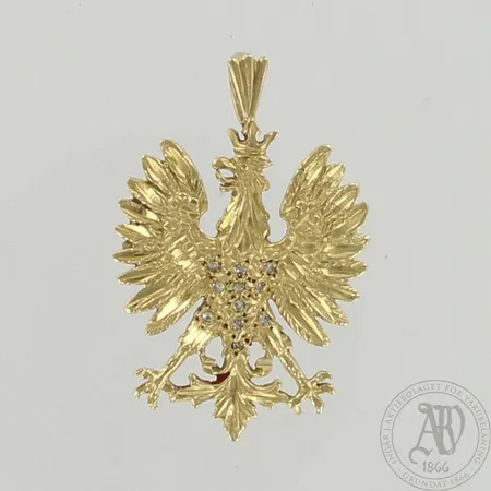 Timanttiriipus 11xn.0.005ct, korkeus 34mm, 585, paino 4,5g