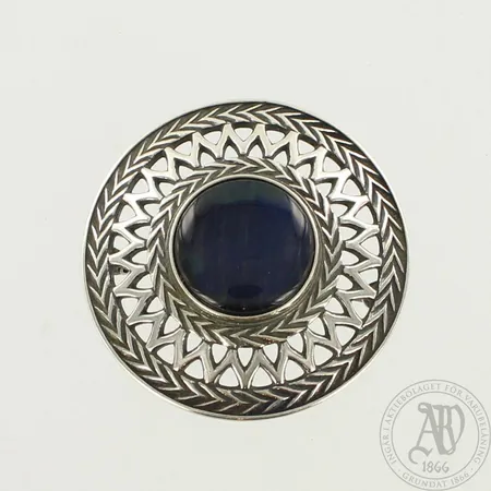 Kivirintaneula, Kalevala Koru, Solki-287, Ø45mm, 925br, paino 16,9g 