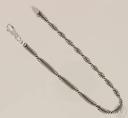 Kierre-ranneketju, pituus 20cm, 925, paino 6,1g 