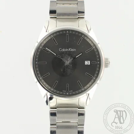 Teräsrannekello Calvin Klein K4M211, lasi naarmuuntunt, quartz, Ø 43mm, rannekkeen pituus 165mm, viisi jatkopalaa