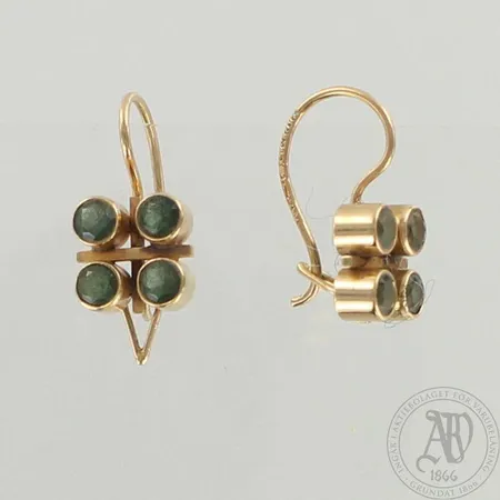 Kivikorvakorut, korkeus 19mm, 585br, paino 2,8g