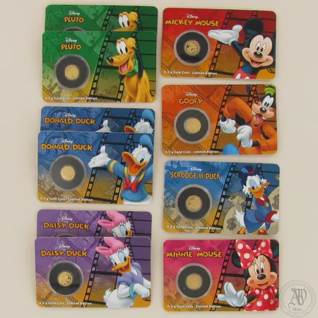 Kymmenen kultarahaa Disney, nimellisarvo 2 dollaria, Uusi Seelanti, 9999, 5,0g