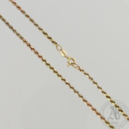 Kaulaketju, pituus 45cm, 585, paino 9,6g