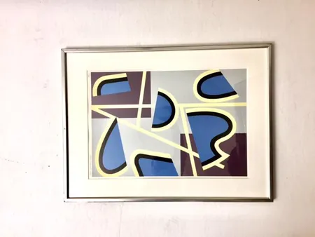 Serigrafia, koko 77x57cm,  signeeraus Sam Vanni -88, vedos 11/75, kehyksessä kulumaa Lähetetään postipakettina.