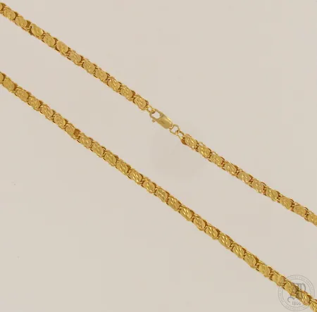 Kaulaketju, käytön jälkiä, pituus 76cm, 875, paino 44,3g