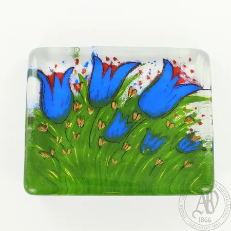 Lasikortti Iittala, Heljä Liukko -Sundström, Kesäkukkia 1997 Lähetetään postipakettina.