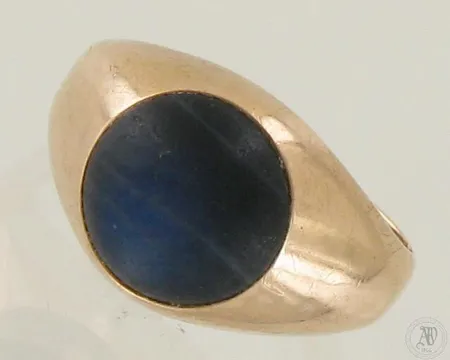 Viallinen kivisormus, 585br, paino 3,6g