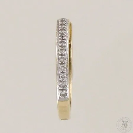 Timanttikorvarengas 12xn.0.005ct, Ø 17mm, 585 kelta- ja valkokulta, paino 1,5g