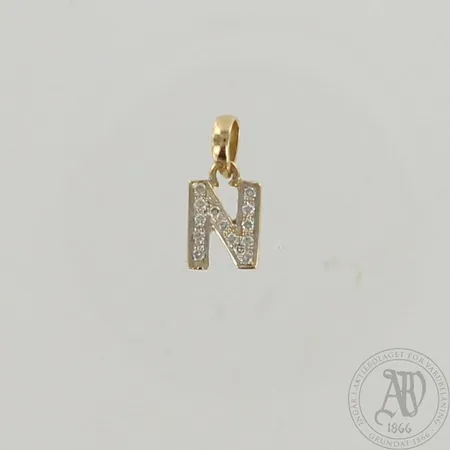 Timanttiriipus 13xn.0.01ct, korkeus 17mm, 585, paino 1,0g