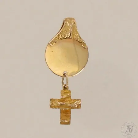 Laatta-ristiriipus, korkeus 45mm, yhdistetty kaksi Lapponian riipusta, 585, paino 5,4g 