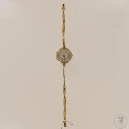 Viallinen kultarannekello J.Calame Robert, 585br, paino 17,9g