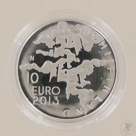 Juhlaraha Eero Järnefelt, 1863-1937, nimellisarvo 10euroa, vuosileima 2013, 925, paino 25,5g 