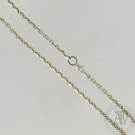 Kaulaketju, lukon lenkki metallia, pituus 43cm, 925br, paino 16,5g 