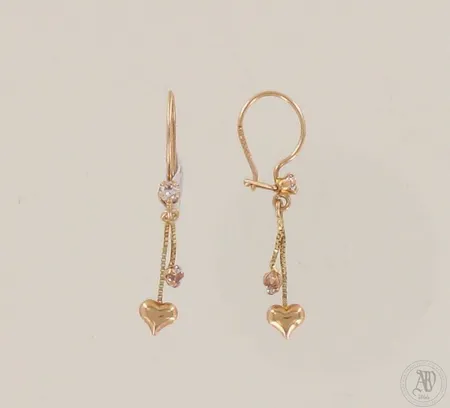 Kivikorvakorut, korkeus 32mm, 585br, paino 0,8g