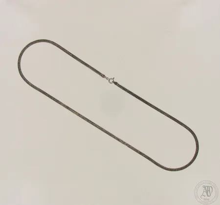 Kaulaketju, pituus 49,5cm, 925, paino 8,4g  