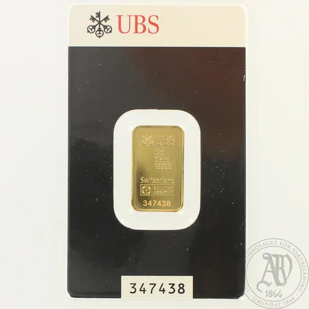 Kultaharkko, UBS 347438, 999, paino 5,0g