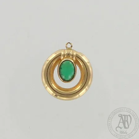 Viallinen riipus, Ø 17mm, 585br, paino 0,9g