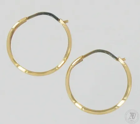 Korvarenkaat, Ø 15mm, käytön jälkiä, 585, paino 0,5g