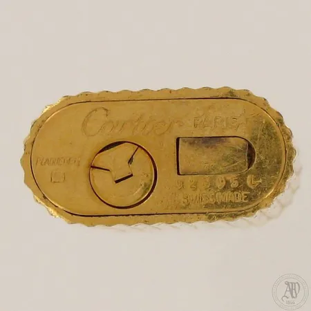 Kultadublee sytytin Cartier D2395L, korkeus 70mm, pieniä käytön jälkiä. 