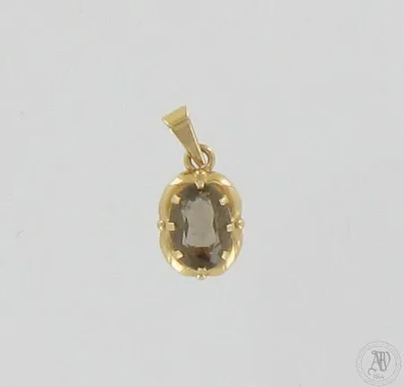Savukvartsi-riipus, korkeus 10mm, 585br, paino 0,5g