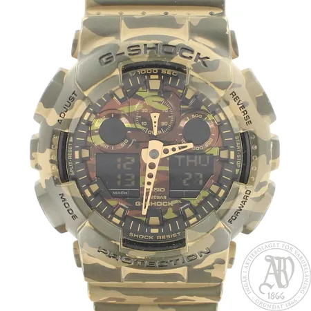 Rannekello, Casio G-Shock GA100CM-5A, Ø 50mm, kunto hyvä