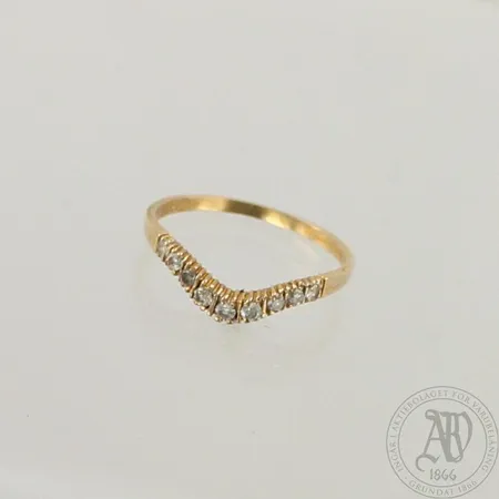 Timanttisormus 9xn.0.02ct, koko 17½, 585, paino 1,3g