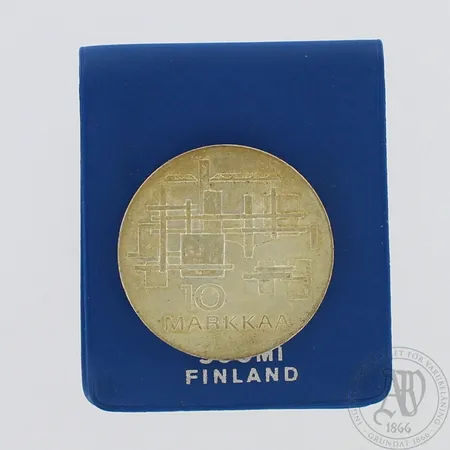 Juhlaraha Itsenäinen Suomi 50 vuotta 1967, nimellisarvo 10 markkaa, 900, paino 24,1g