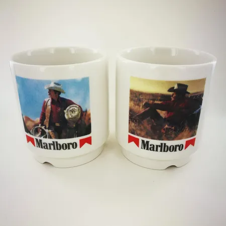 Kaksi Marlboro-mukia, Arabia Kesti, korkeus 83mm