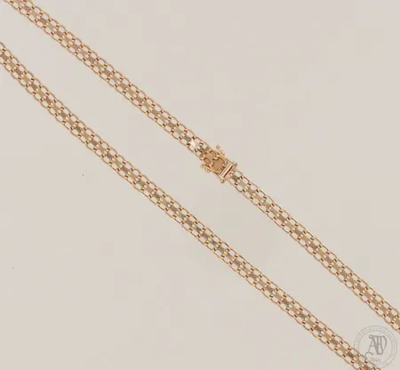 X-lenkkikaulaketju, pituus 42,5cm, 585, paino 13,3g