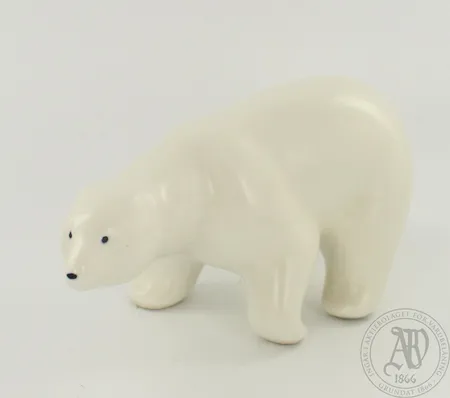 Arabia figuuri, Jääkarhu, Richard Lindh, 90-luku, pituus 12cm, Arabia leima Lähetetään postipakettina.