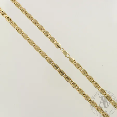 Kaulaketju, pituus 61,5cm, 585, paino 72,2g 