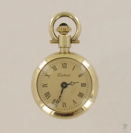 Kultainen kihlakello Cardinal, mekaaninen, Ø 20mm, kaiverrus takakannessa, 585br, paino 8,5g