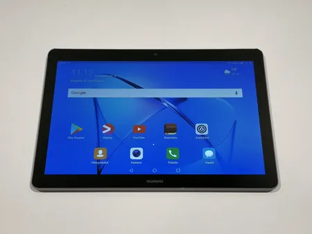 Tabletti, Huawei Mediapad T3 10, model AGS-L09, kehyksessä pientä kulumaa, laturi, laatikko ja ostokuitti, takuu 2.7.2020 asti