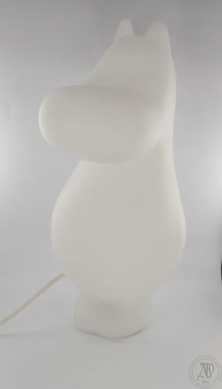 Pöytävalaisin, Moomin Lights Niiskuneiti S -koko, E14. Lähetetään postipakettina.