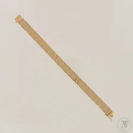 Rannekoru, pituus 190mm, 750 kelta-, puna- ja valkokulta, paino 26,0g