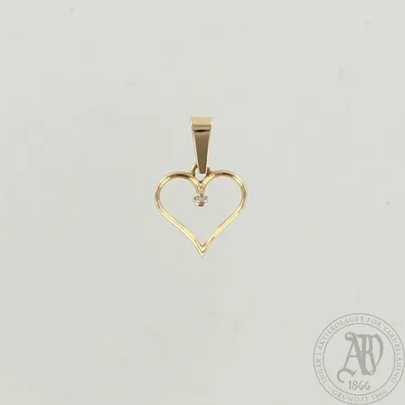 Timanttiriipus 1xn.0.01ct, korkeus 17mm, 585, paino 0,7g
