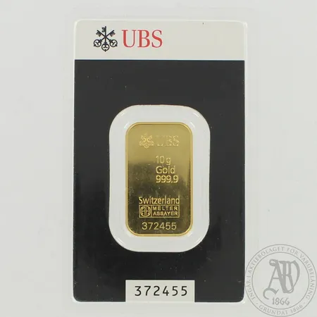 Kultaharkko, UBS 372455, 999, paino 10,0g