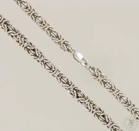 Kuningaskaulaketju, Ø 8mm, pituus 53cm, 925, paino 134,3g 