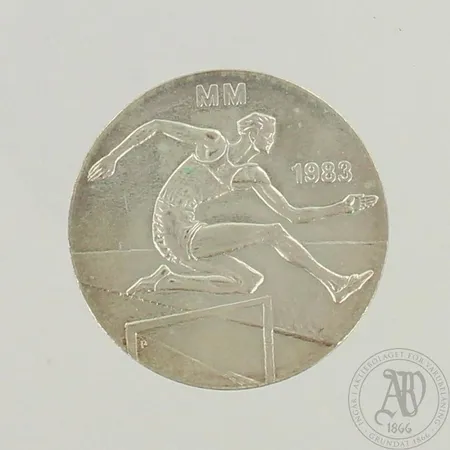 Juhlaraha, yleisurheilun MM 1983, nimellisarvo 50 markkaa, 500, paino 21,7g 