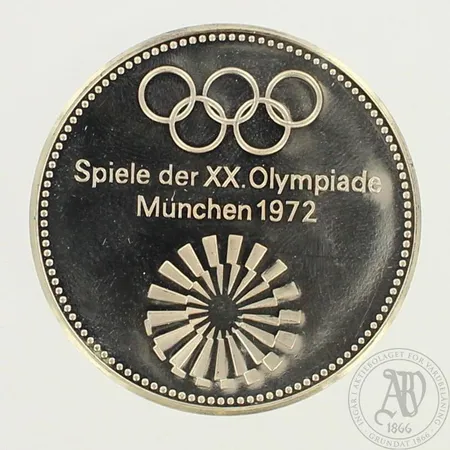 Olympia mitali, Mûnchen 1972, 900, paino 29,9g 