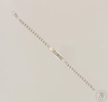 Laattaranneketju, kaiverrettu, pituus 180mm, 925, paino 9,7g
