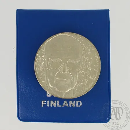 Juhlaraha, Urho Kekkonen 1975, nimellisarvo 10 markkaa, 500, paino 23,8g 