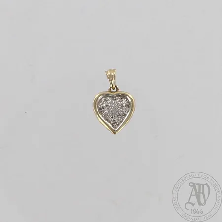 Timanttiriipus 13xn.0.005ct, korkeus 15mm, 585, paino 0,9g