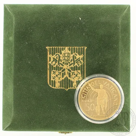 Kultaraha, Citadel Vaticano, nimellisarvo 50€, 917, paino 15,0g, alkuperäislaatikossa