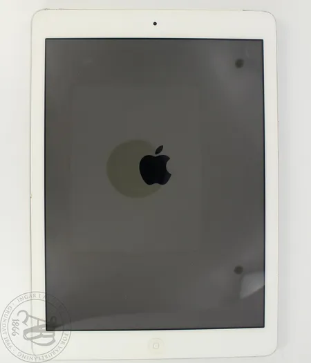 iPad Air, Wi-Fi + Cellular, malli 1475, sarjanumero DMPLVBTTF4YJ, ostokuitti 12/2013, ei laturia ja ylälaidoissa käytön jälkiä