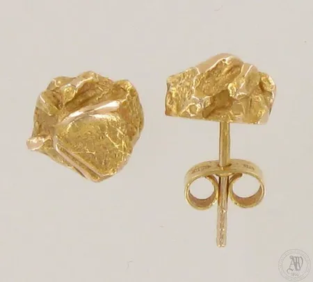 Korvakorut Lapponia, Ø 10mm, toinen tausta puuttuu, 585, paino 3,8g